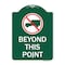 Signmission No Truck Sign No Truck Graphic Beyond This Point, Green & White Alum Sign, 18" x 24", GW-1824-23562 A-DES-GW-1824-23562 - alternate 1